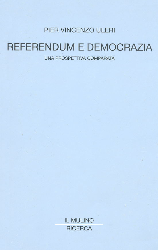 Copertina: Referendum e democrazia