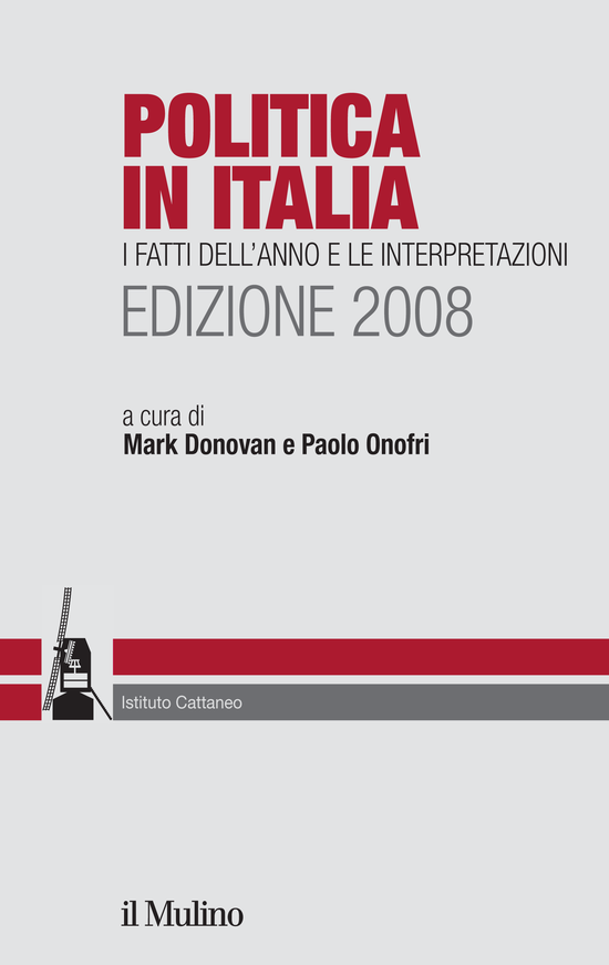 Copertina: Politica in Italia. Edizione 2008