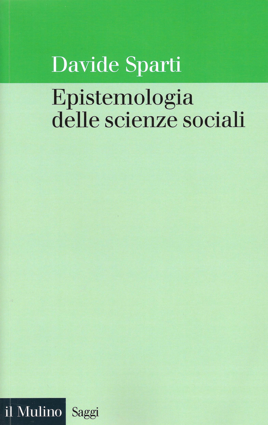 Copertina: Epistemologia delle scienze sociali